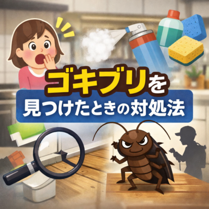 ゴキブリを室内で見つけたらどうする？まず確認したい初期対応と対策の考え方