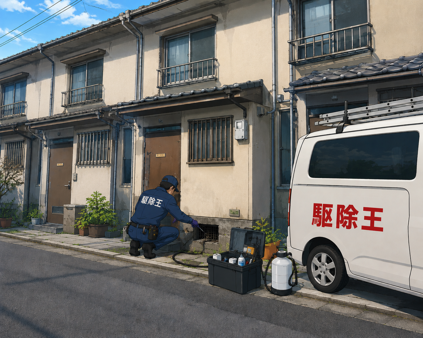 大阪府東大阪市にてネズミ被害駆除防除対策