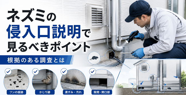 ネズミの侵入口説明で見るべきポイント根拠のある調査とは？