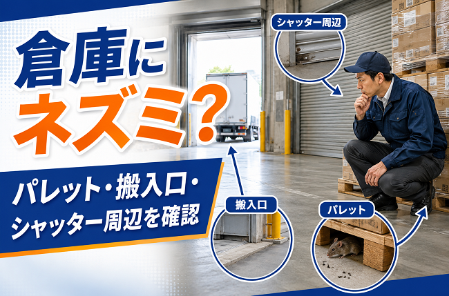 倉庫にネズミが出る原因は？パレット・搬入口・シャッター周辺の確認ポイント
