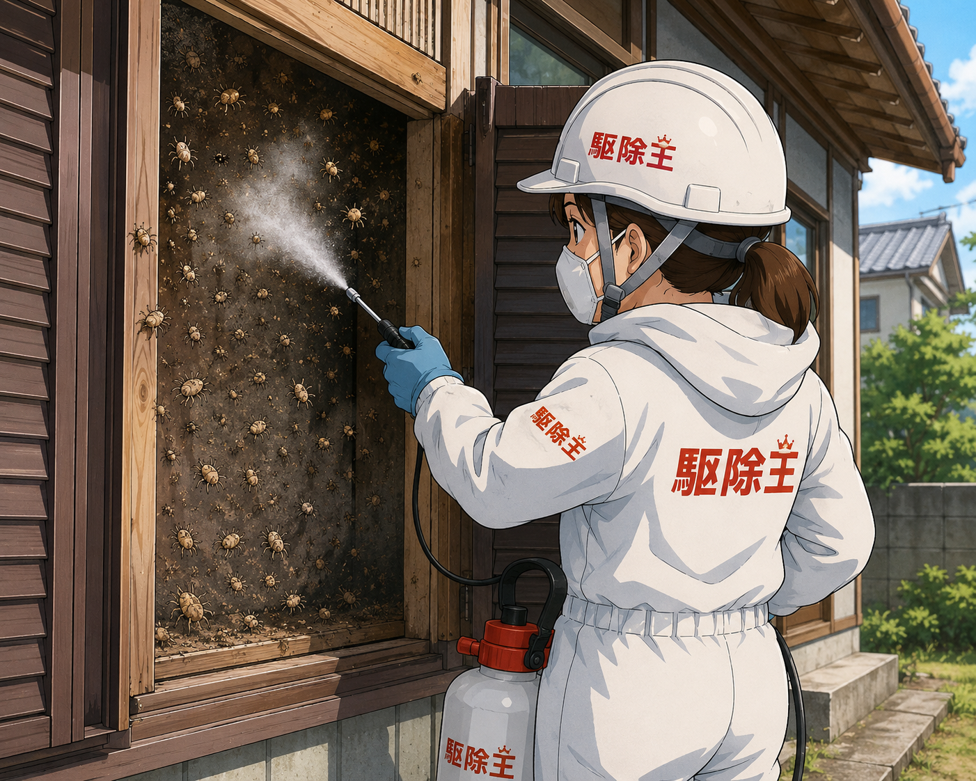 奈良県生駒市にてダニ被害駆除防除対策